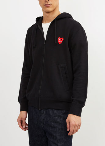 P1T294 Layered Heart Hoodie