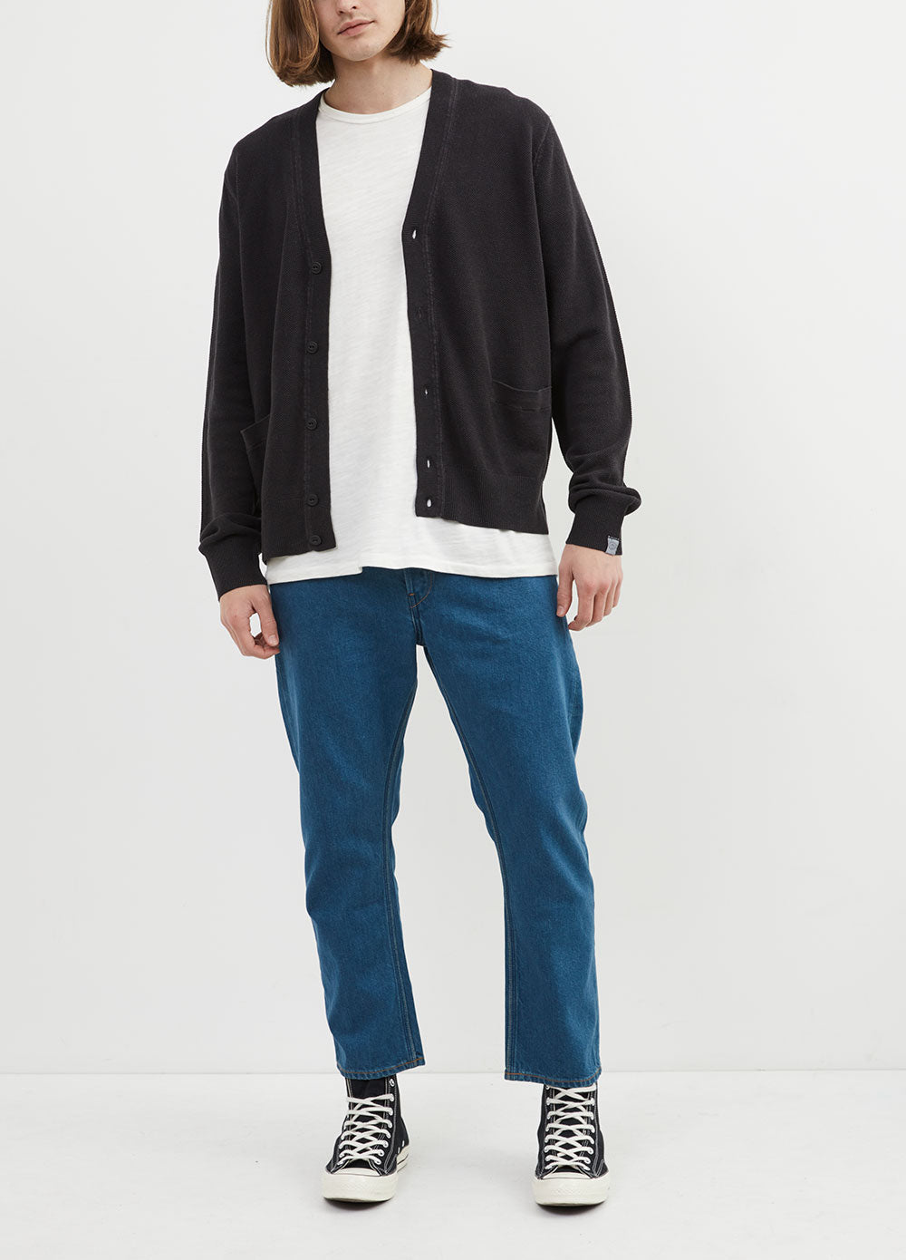 Hemp Pique Cardigan