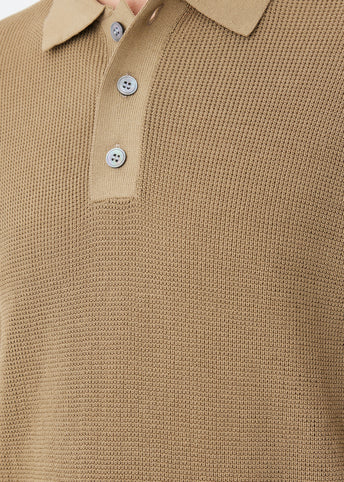 Waffle Knit Polo