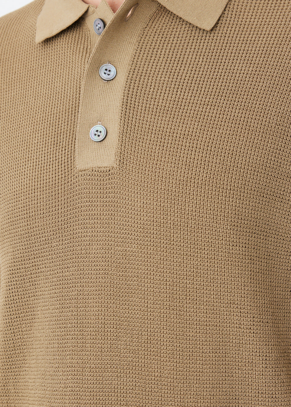 Waffle Knit Polo