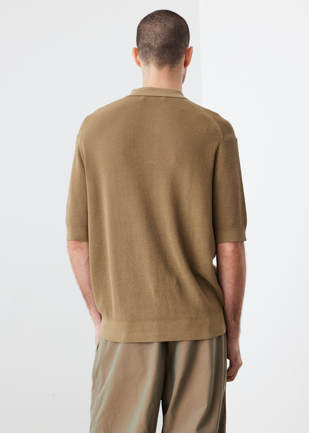Waffle Knit Polo