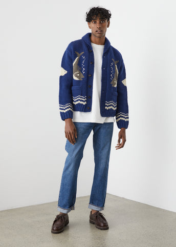 River Fish Cardigan