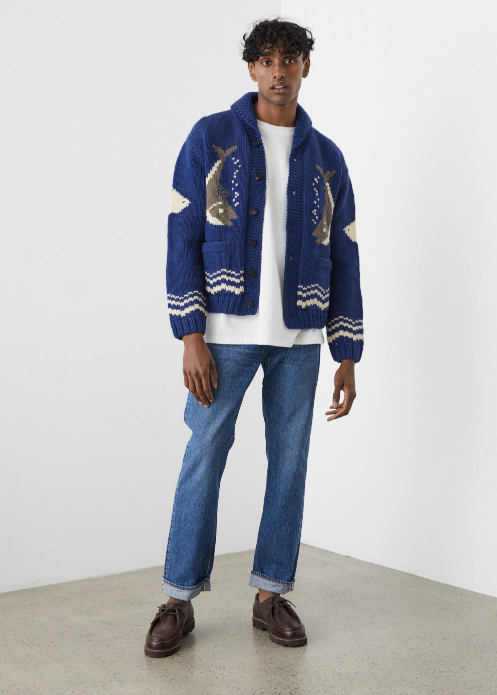 River Fish Cardigan
