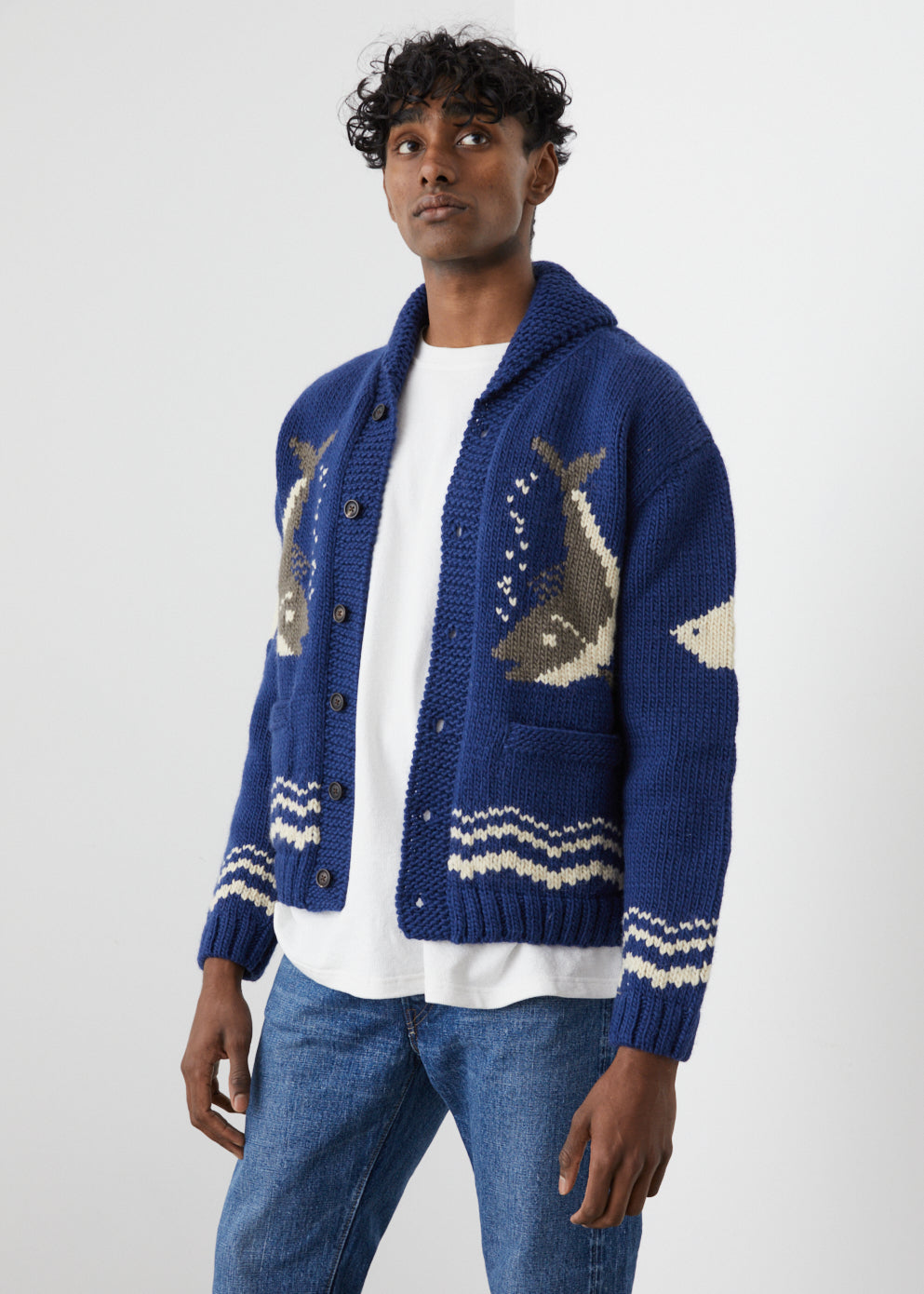 River Fish Cardigan