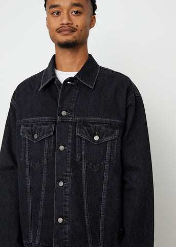 Rob Faded Black Denim Jacket