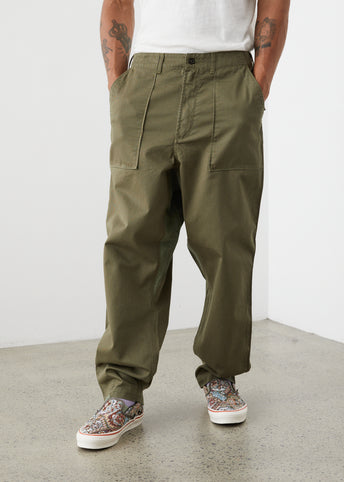 Patched Military Fatigue Pants