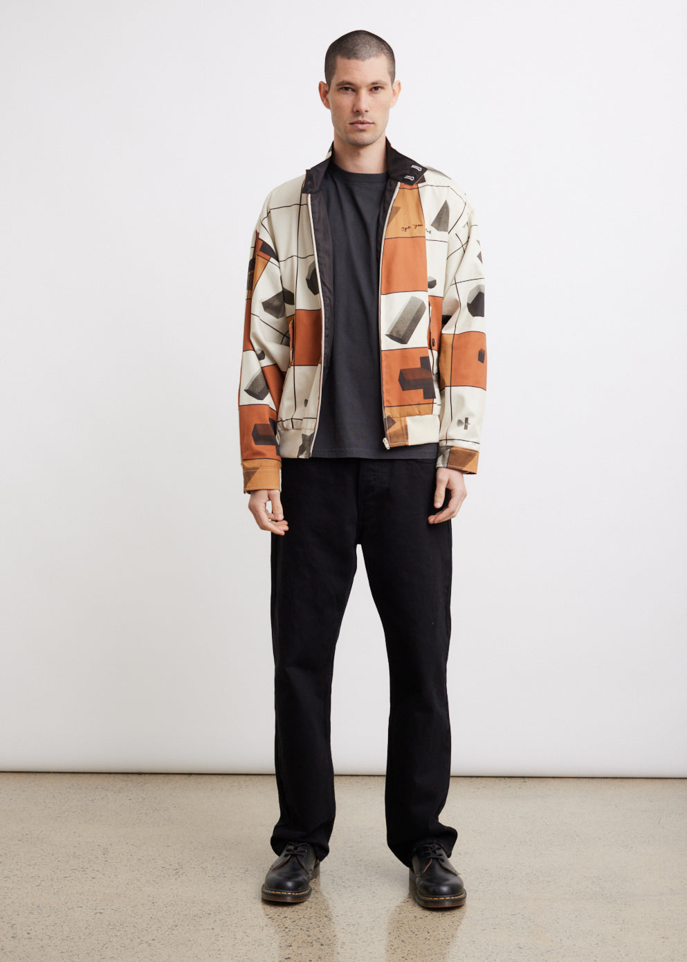 Printed Harrington Jacket