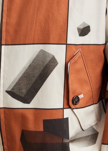 Printed Harrington Jacket