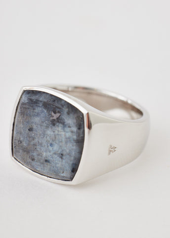 Cushion Larvikite Ring