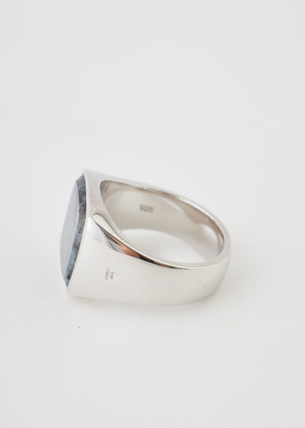 Cushion Larvikite Ring