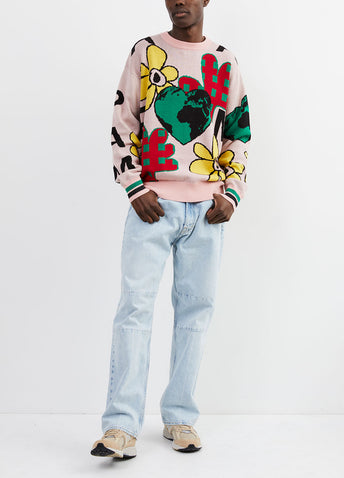 Off Set Intarsia Knit