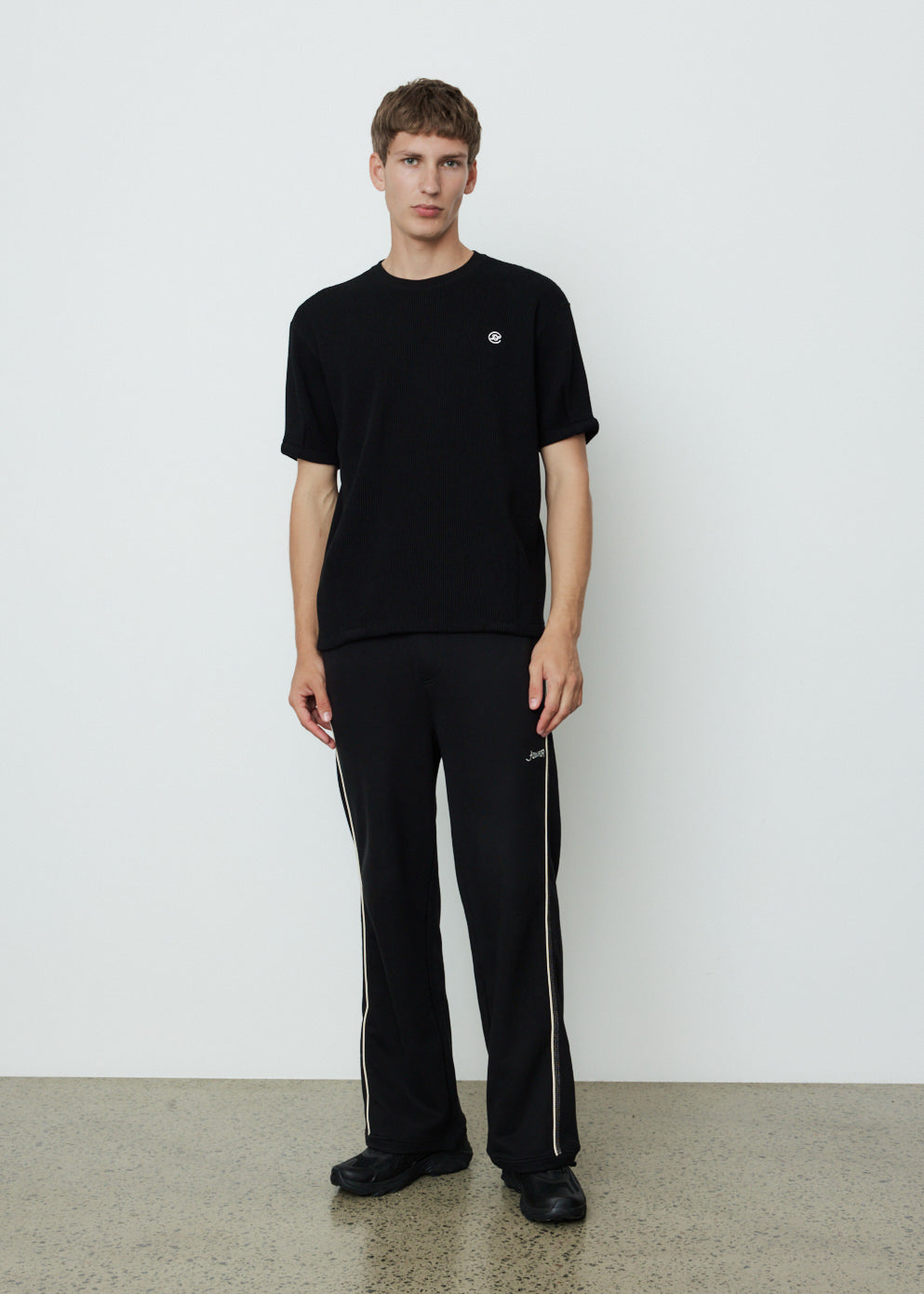 Waffle Knit Logo T-Shirt