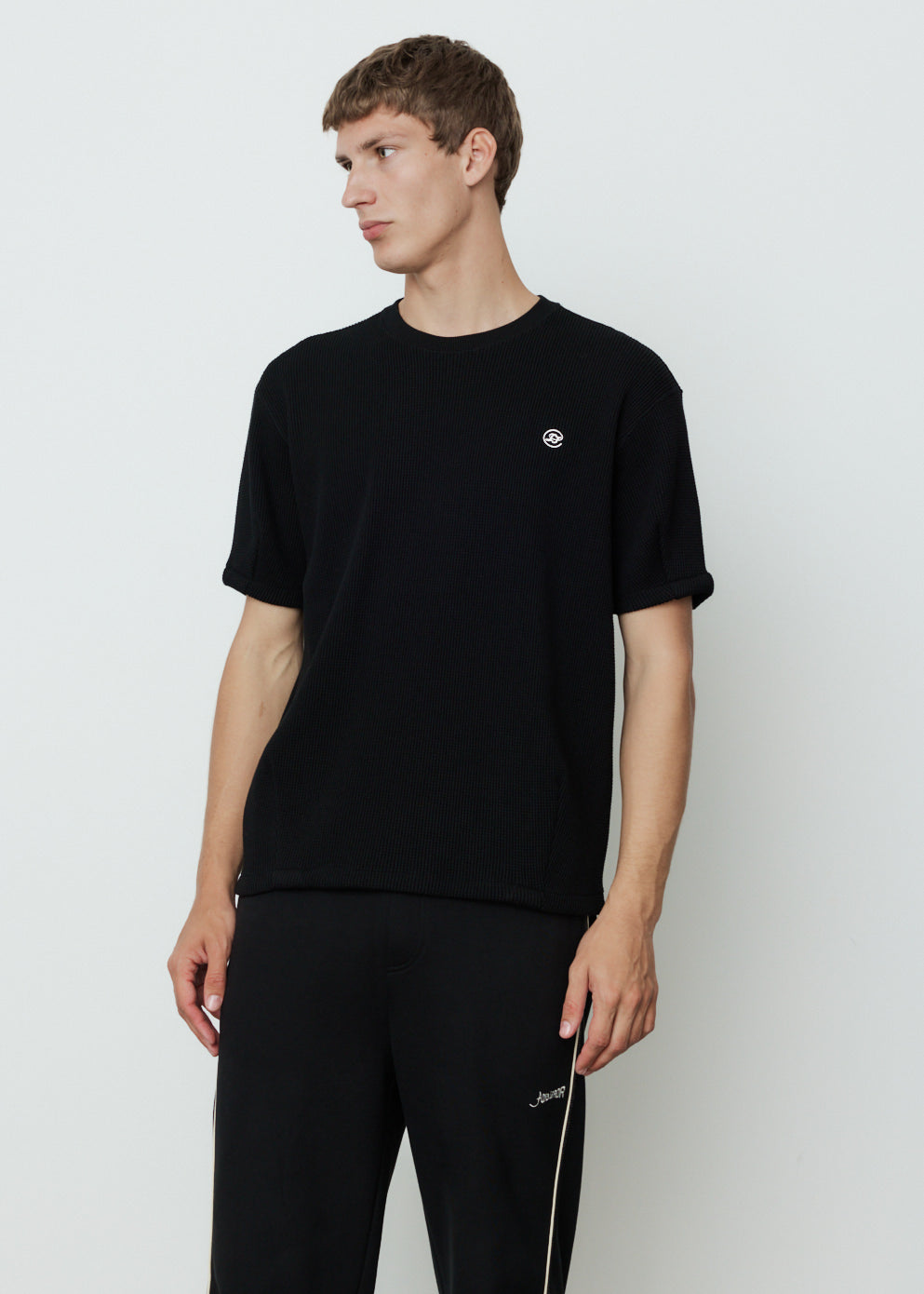Waffle Knit Logo T-Shirt