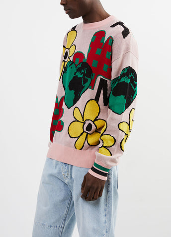 Off Set Intarsia Knit