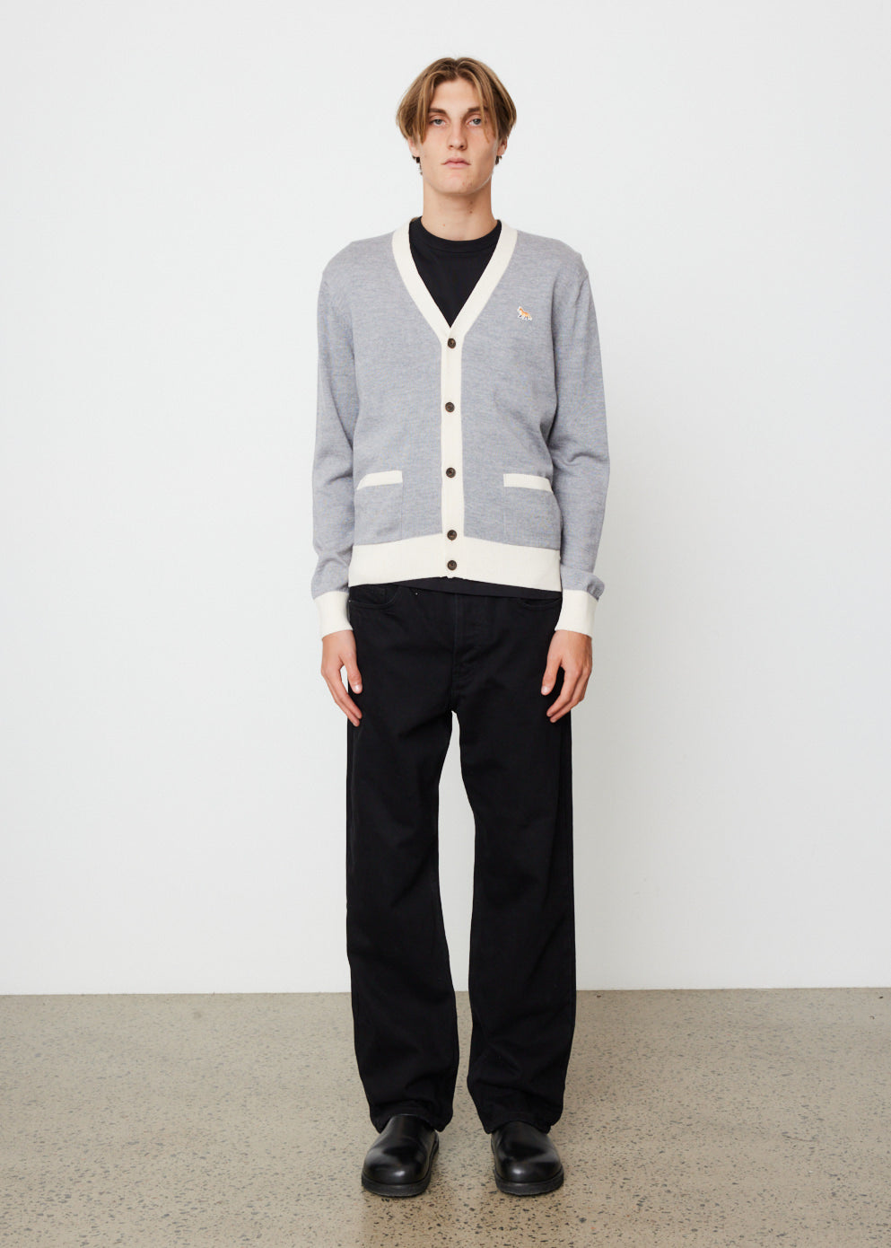 Baby Foc Patch Bi-colour Cardigan