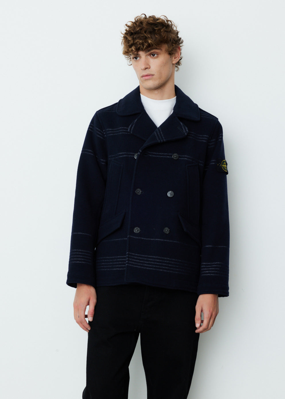 Wool Double Breasted Peacoat