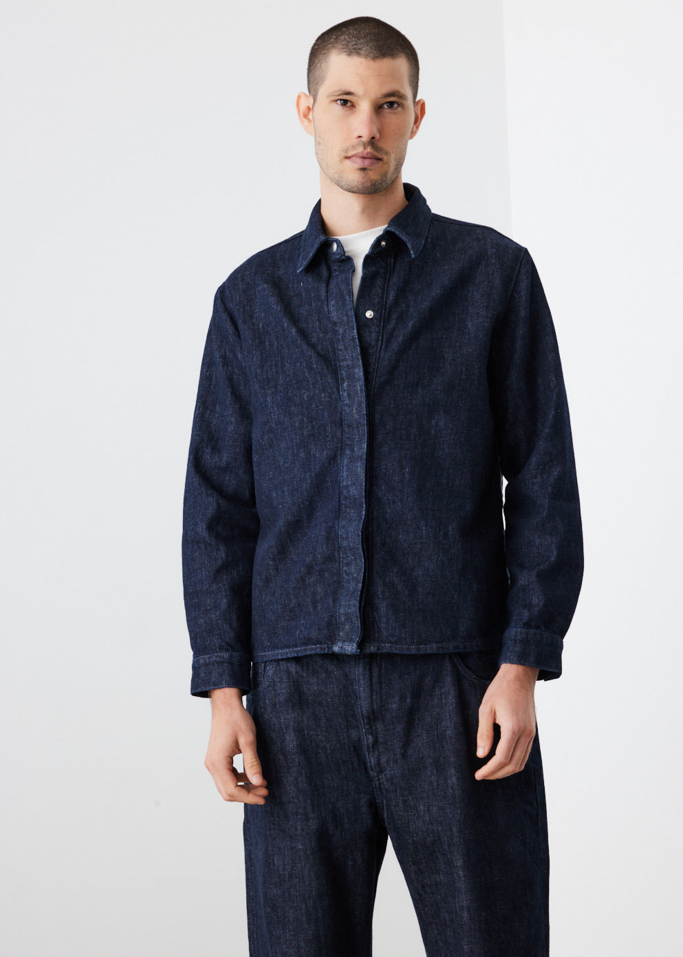 Denim Track Jacket