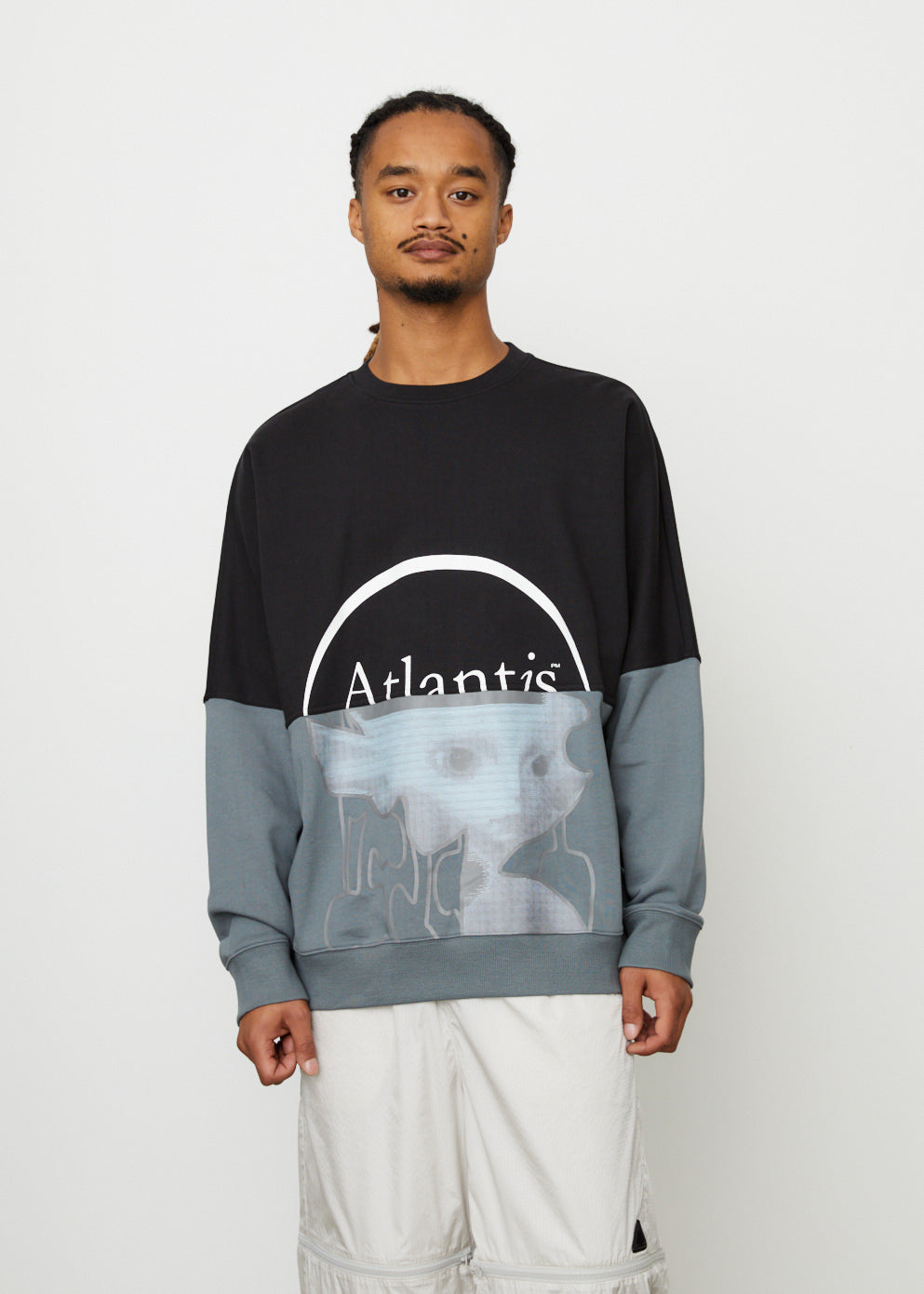 Atlantis Half Half Crew Neck Sweatshirt