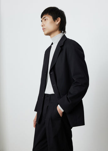 Super Fine Wool Cotton Twill Over Jacket