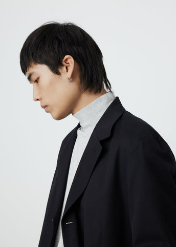 Super Fine Wool Cotton Twill Over Jacket