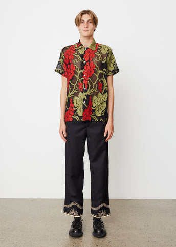 Floral Cording Trousers