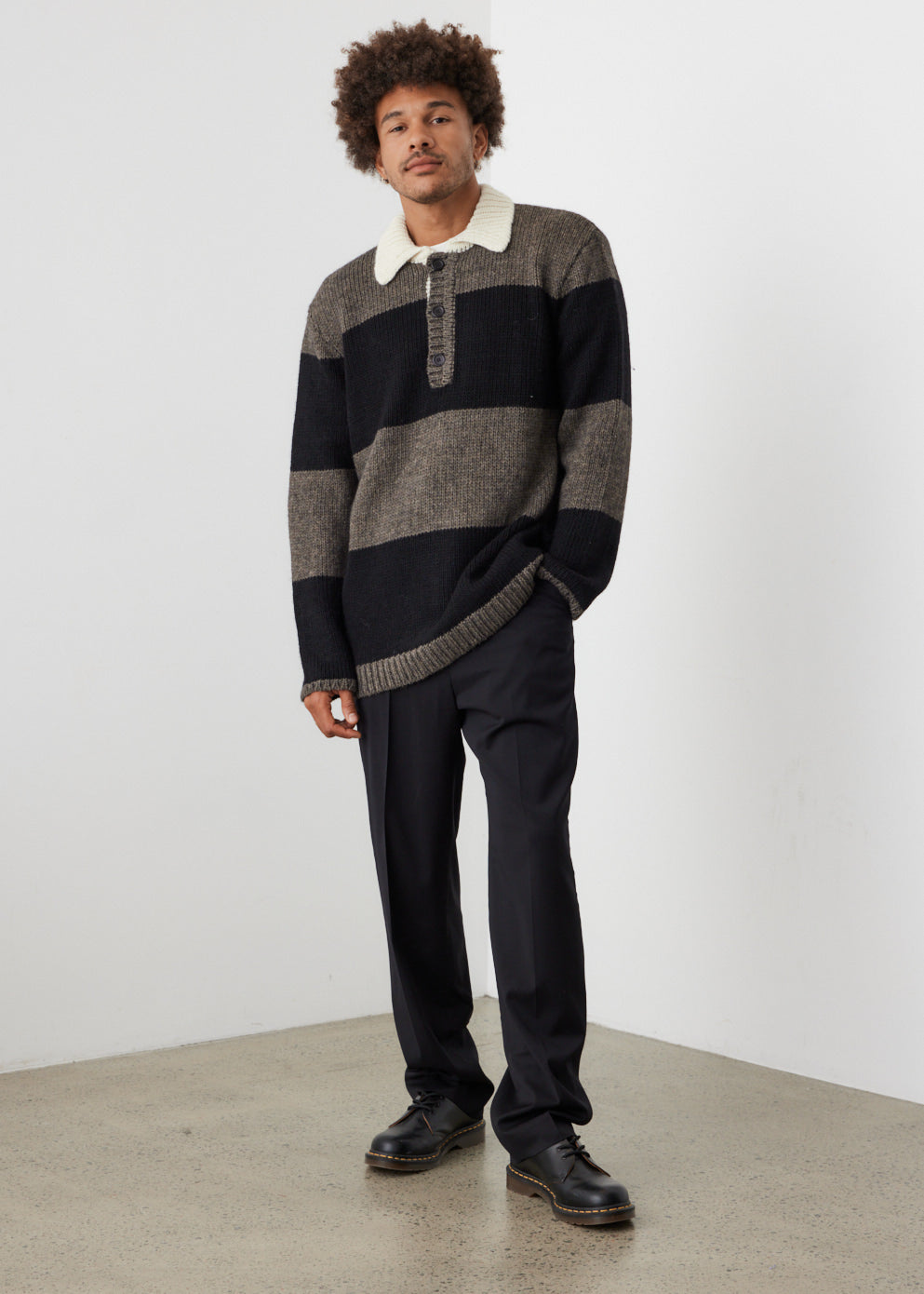 Our legacy BIG PIQUET RUGBY STRIPE｜メンズ
