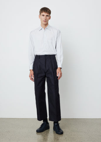 Two Pleated Wide Trousers