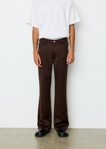 70s Cut Brown Exquisite Wool Pants