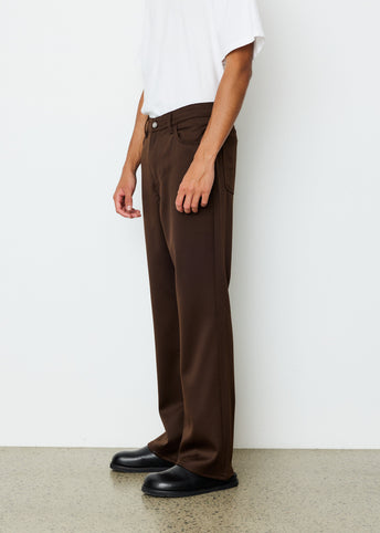 70s Cut Brown Exquisite Wool Pants