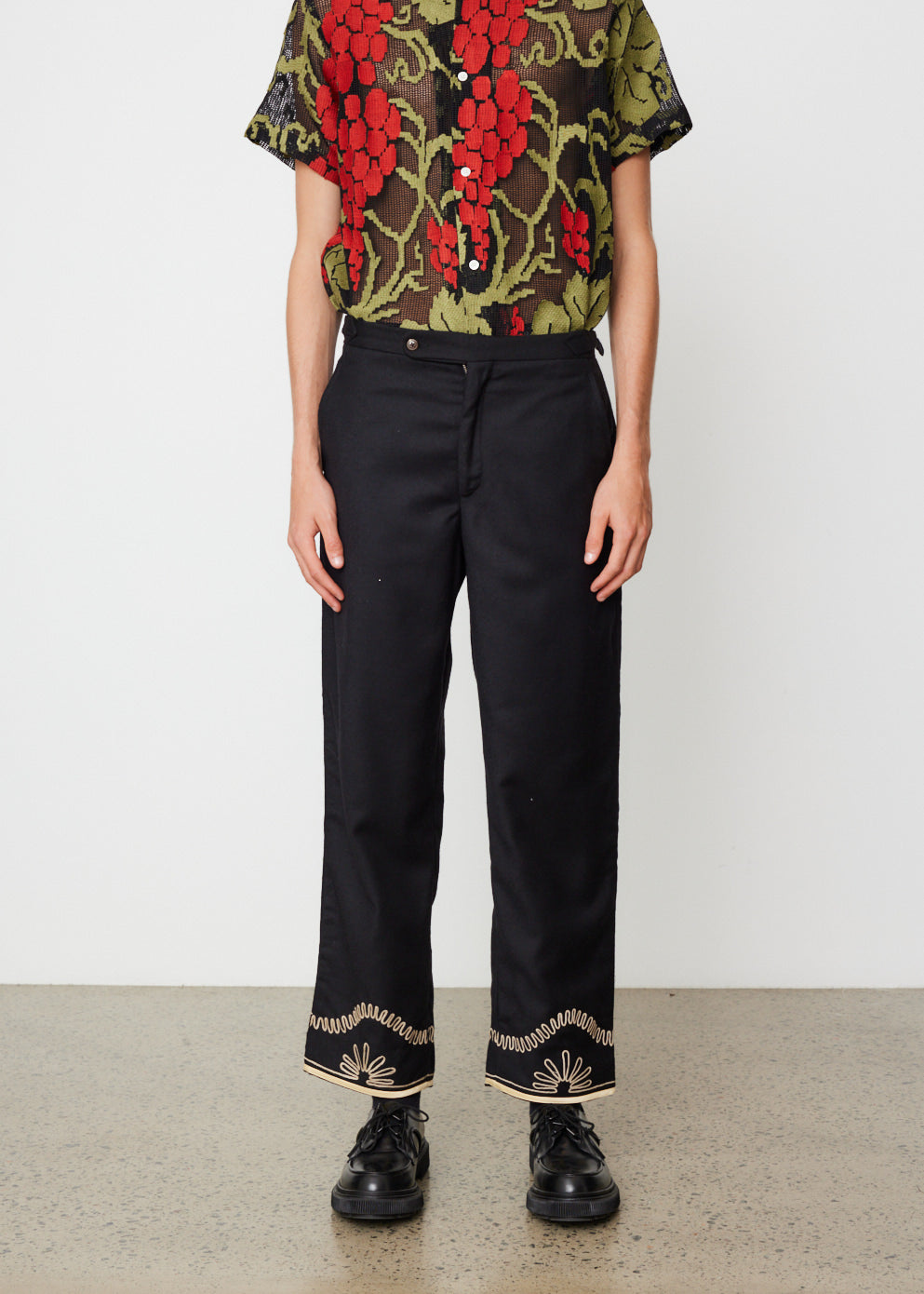 Floral Cording Trousers