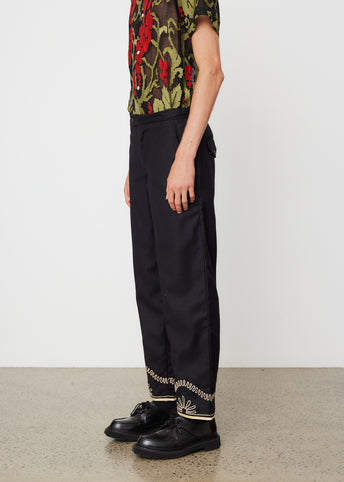 Floral Cording Trousers