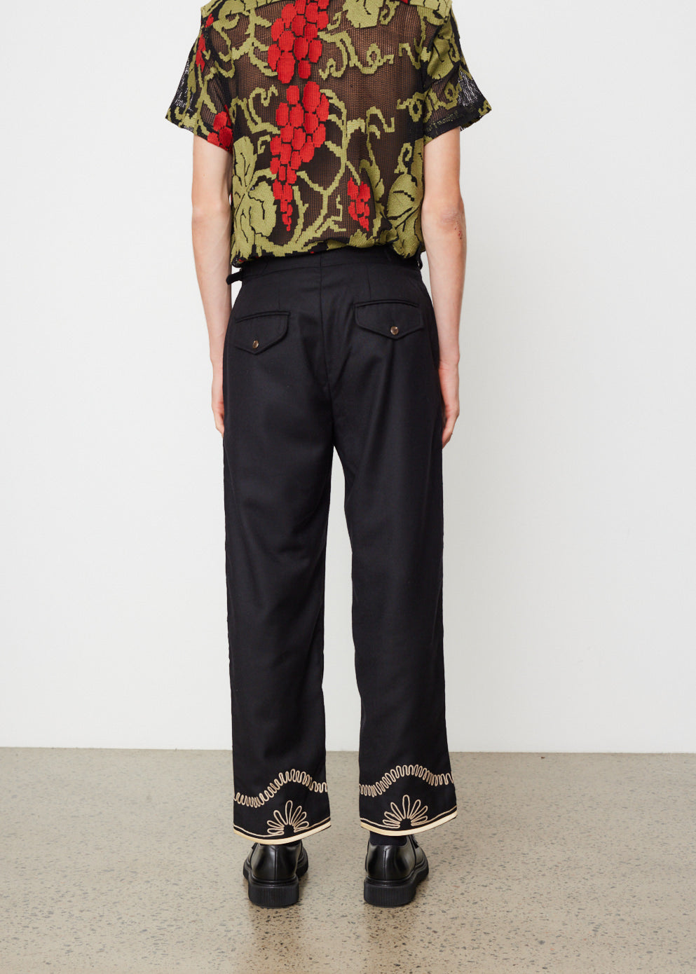 Floral Cording Trousers