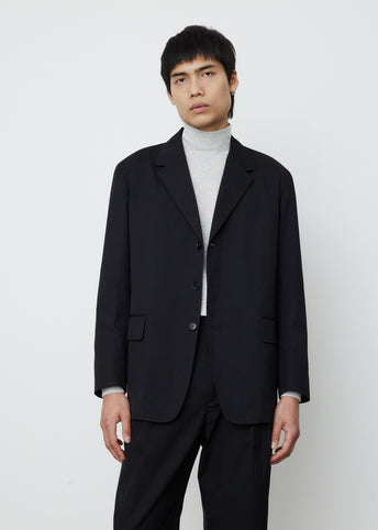 Super Fine Wool Cotton Twill Over Jacket
