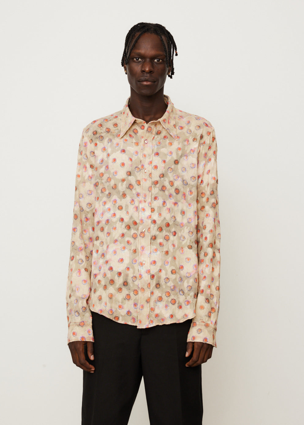 Siza Daisies Fil Coupe Long Sleep Shirt