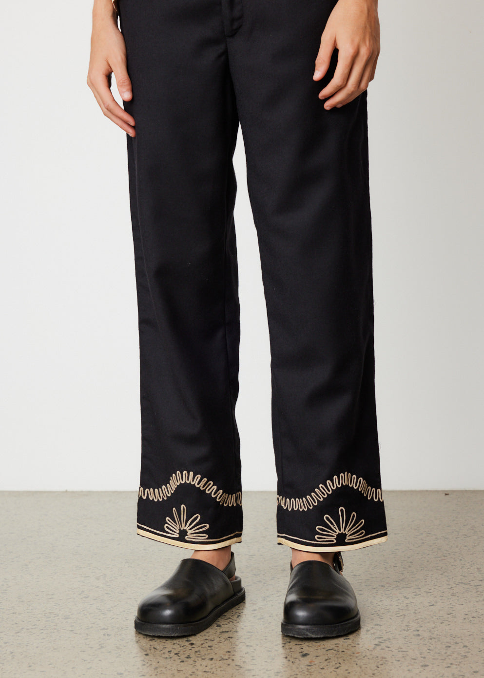 Floral Cording Trousers