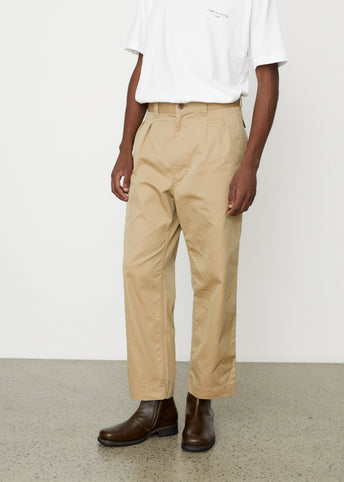 Gabardine Garment Washed Pants