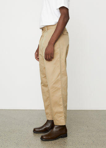 Gabardine Garment Washed Pants
