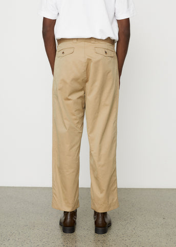 Gabardine Garment Washed Pants