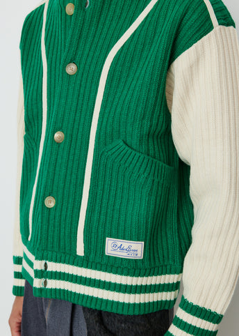 Ribbed Knit Bomber