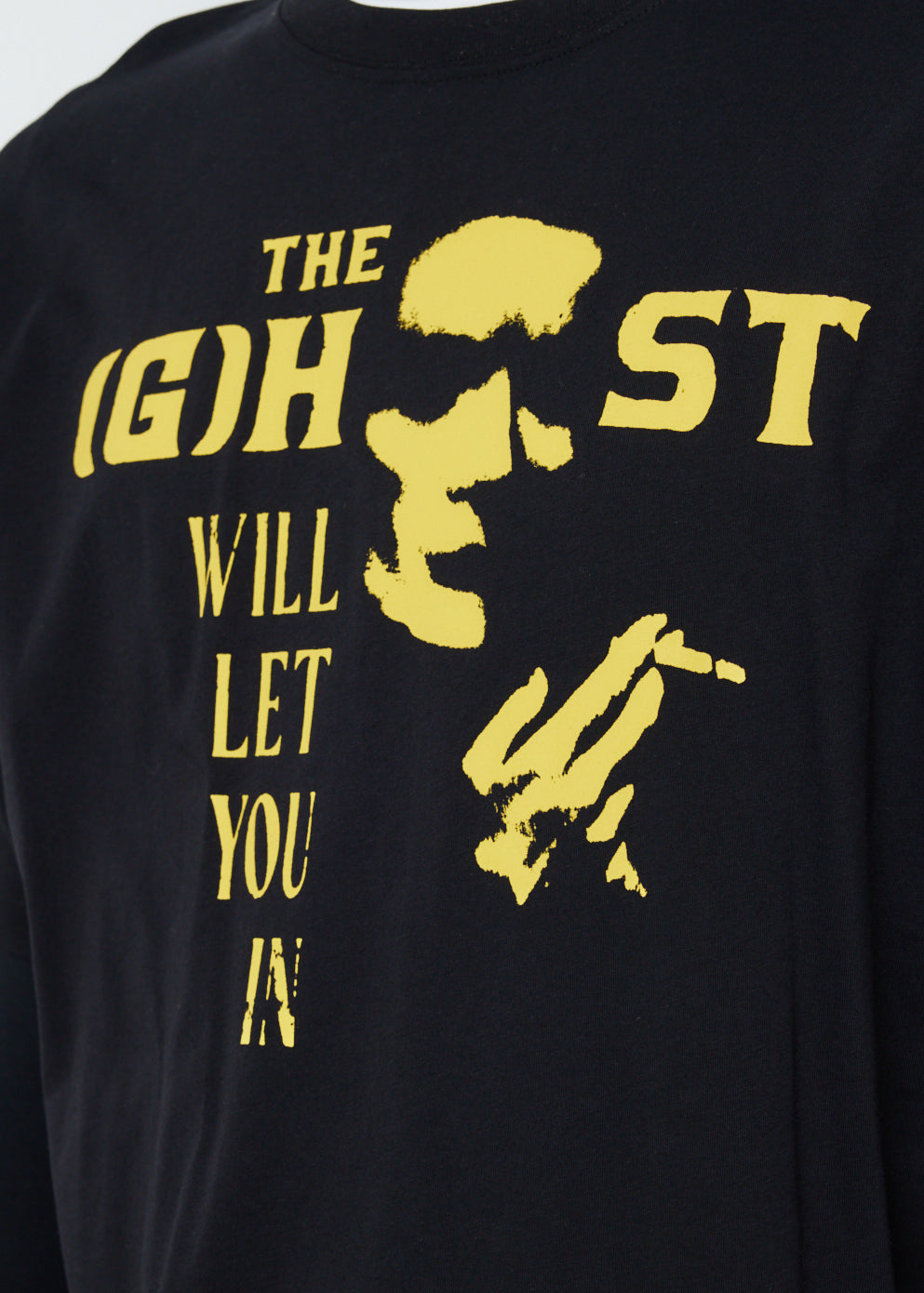 Big Fit T-Shirt with Ghost Print on Front