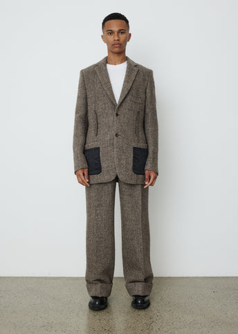 Junio Herringbone Blazer
