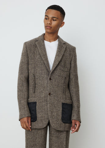 Junio Herringbone Blazer