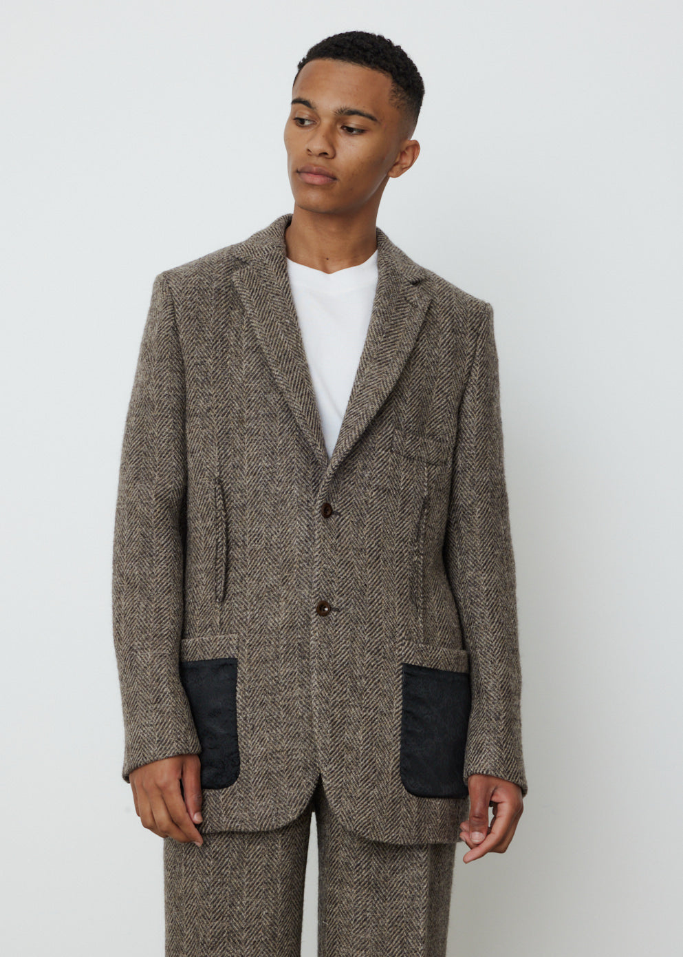Junio Herringbone Blazer