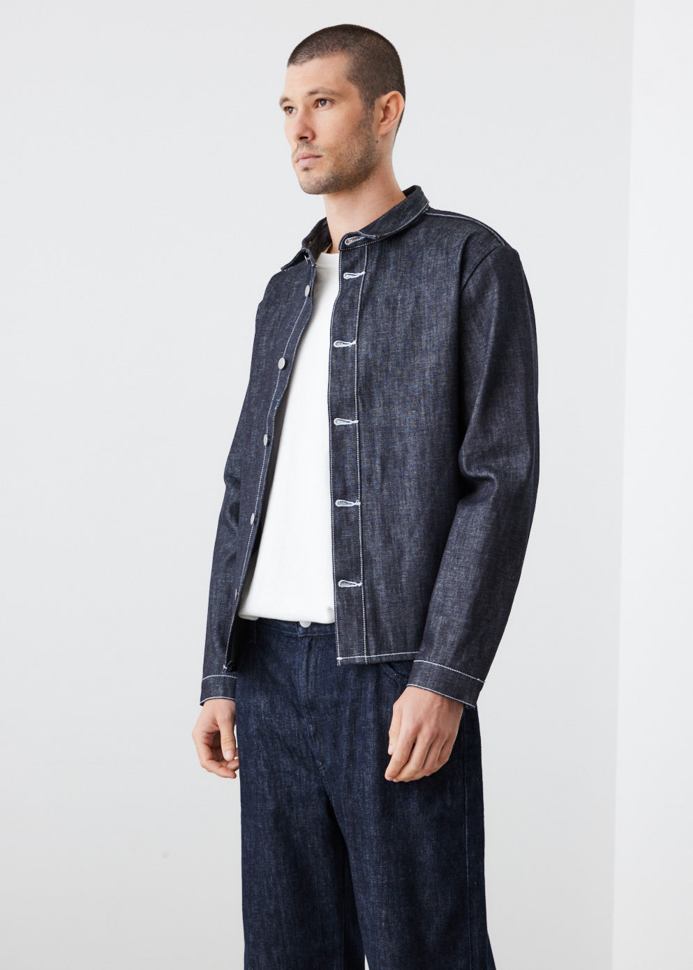 Contrast Overshirt Jacket