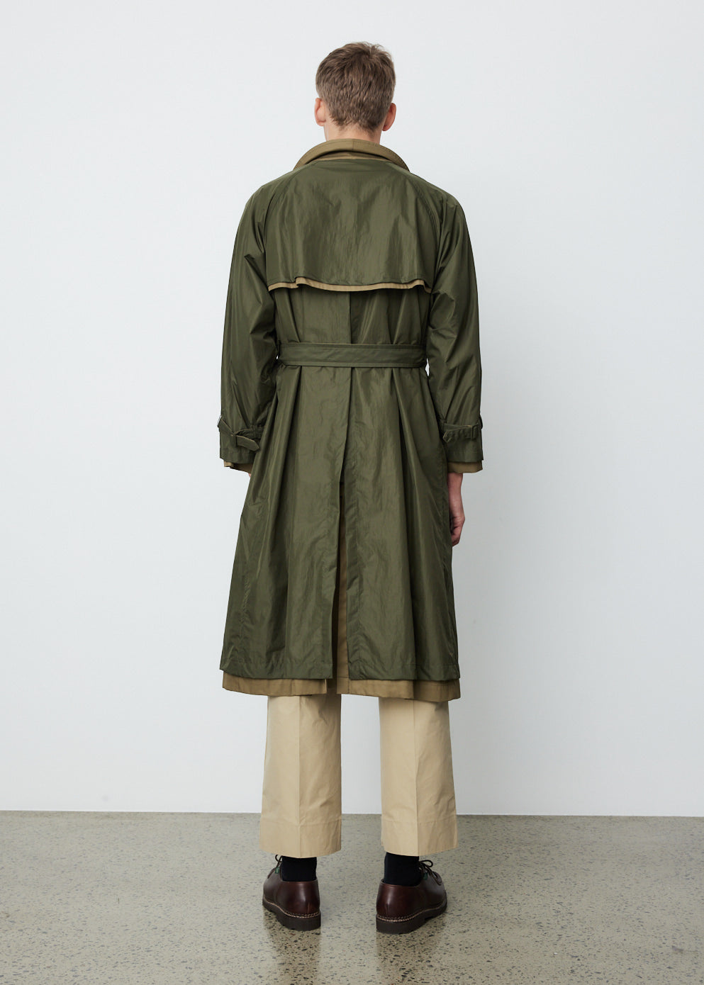 comoliYOKE  Nylon Covered Trench Coat