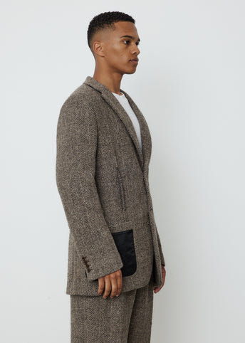 Junio Herringbone Blazer
