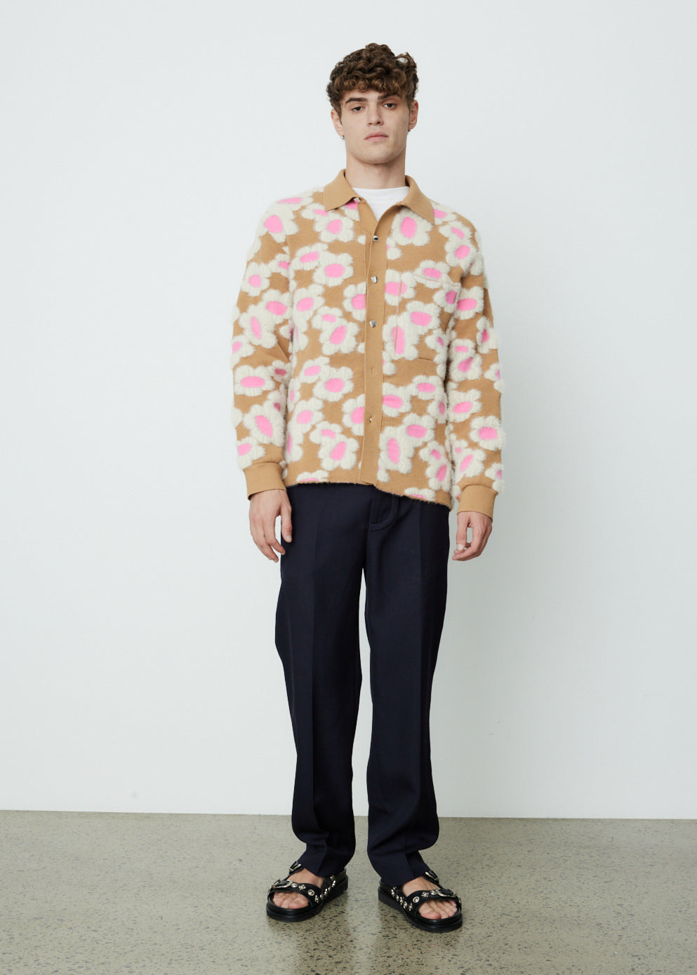 Le Chemise Neve Fleurs Cardigan