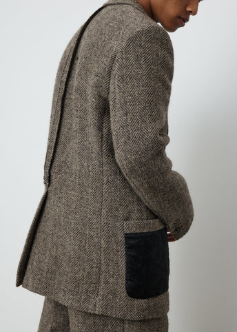 Junio Herringbone Blazer