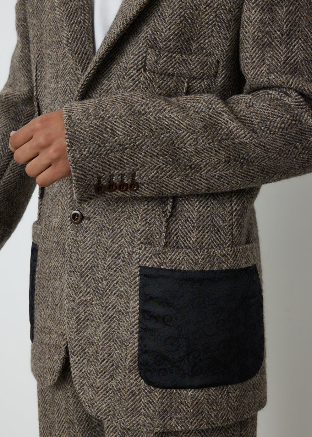 Junio Herringbone Blazer