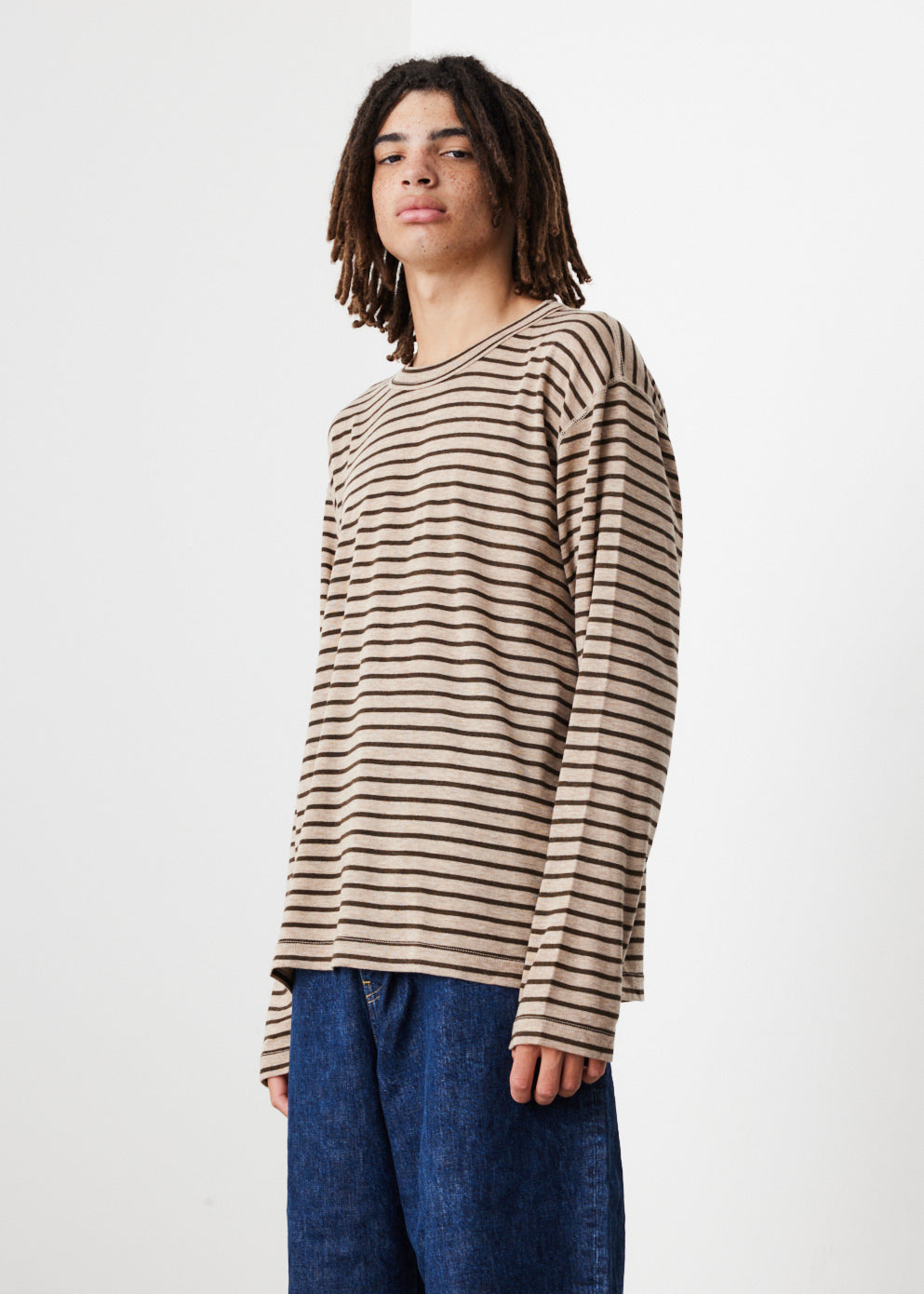 Striped Knit T-Shirt